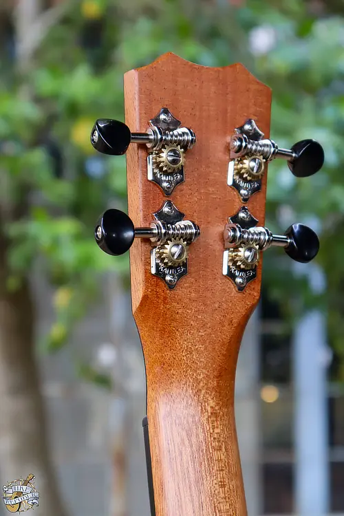 Picture showing the back of the headstock of the Kanile'a Ukulele