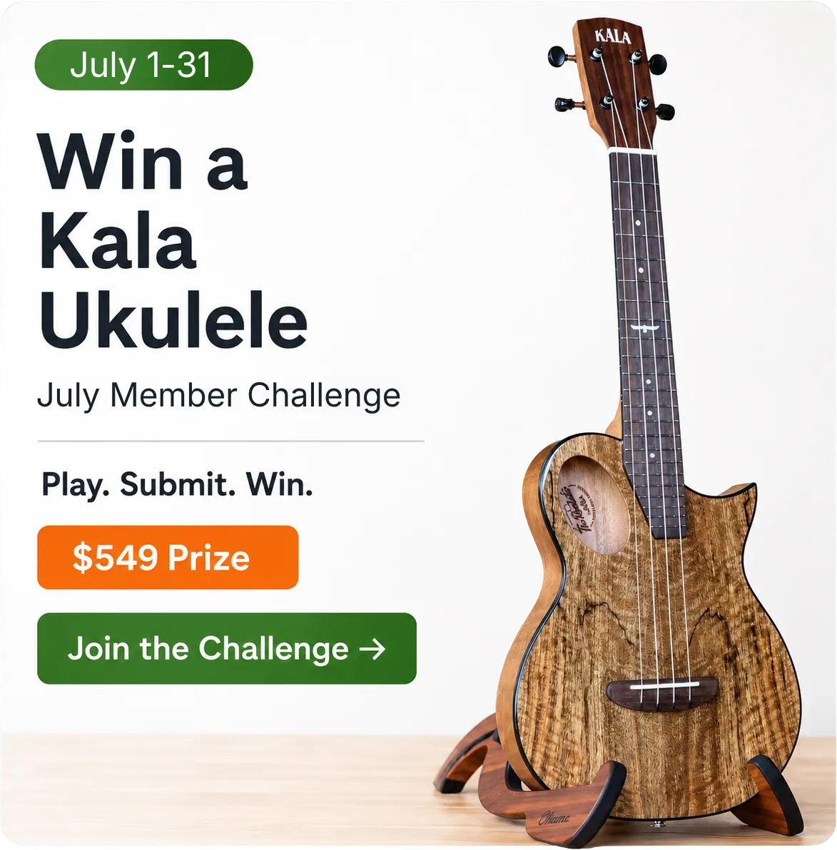Join the July 2026 Ukulele Challenge