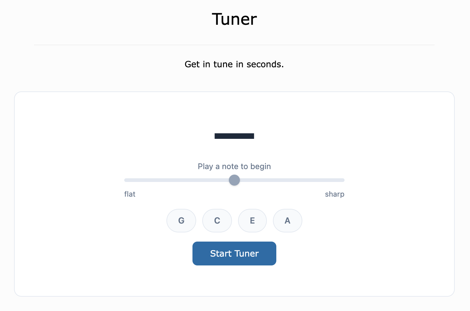 Rock Class 101 Tuner Tool